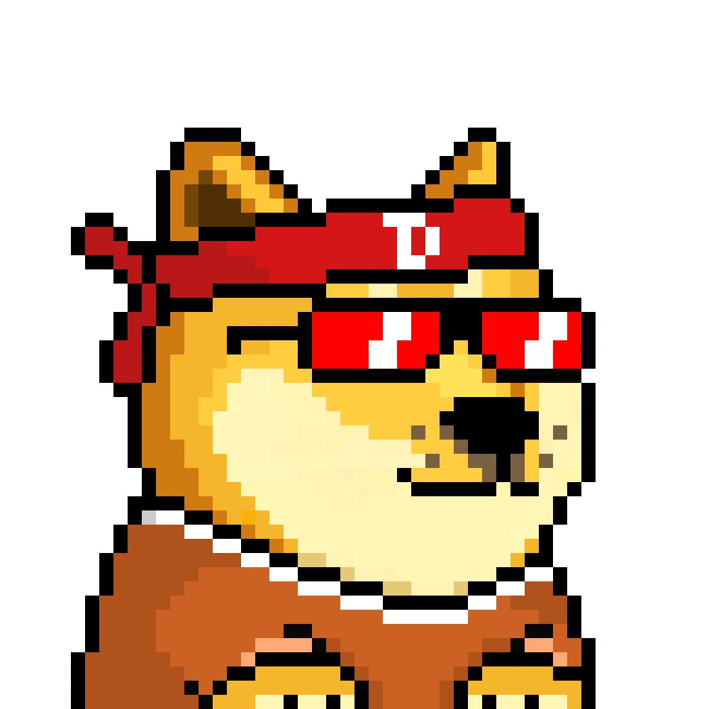 Pixel Doge Blue Hoodie